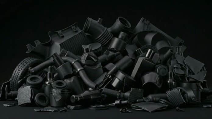 fekete műanyag optikai válogatása; optical sorting of black plastics