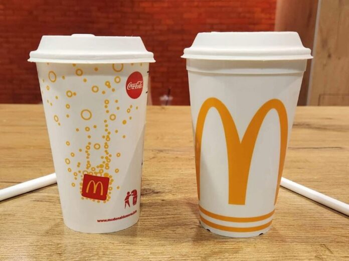 McDonald's eldobható poharai; McDonald's disposable cups
