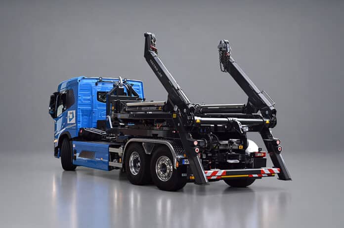 Meiller electric truck body; Meiller elektromos teherautó felépítmény