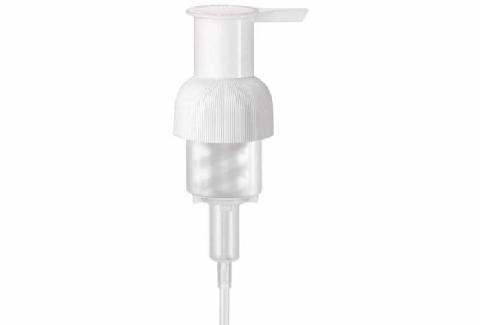 egykomponensű műanyag habadagoló pumpa; mono-material foam dispenser pump