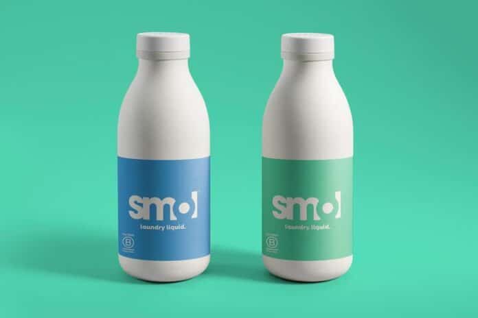 papíralapú mosószer csomagolás; paper laundry detergent bottle